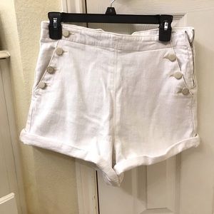Zara White Shorts